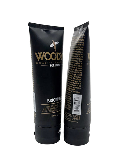 Woody's for Men Brickhead Firm Hold Styling Gel 4 OZ Set of 2