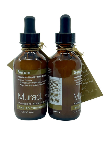 Murad Professional Scalp Treatment Serum Fine Thinning Hair 1.7 OZ Set of 2