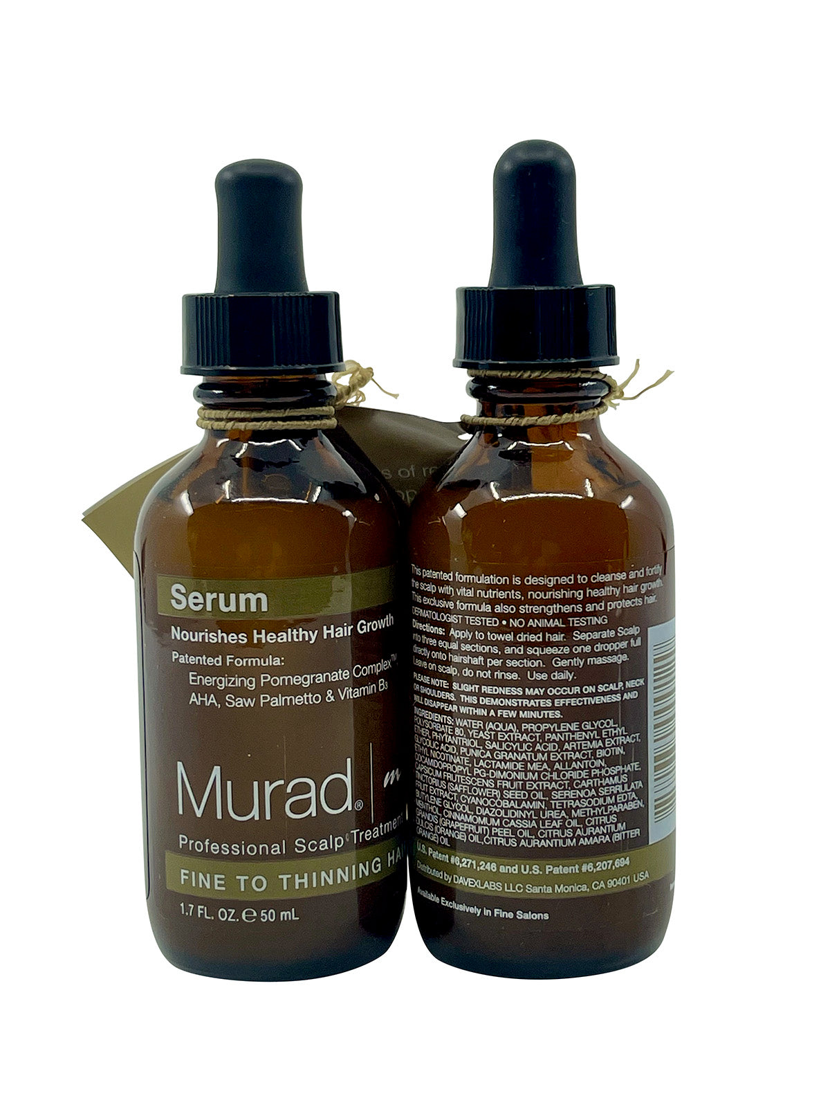 Murad Professional Scalp Treatment Serum Fine Thinning Hair 1.7 OZ Set of 2