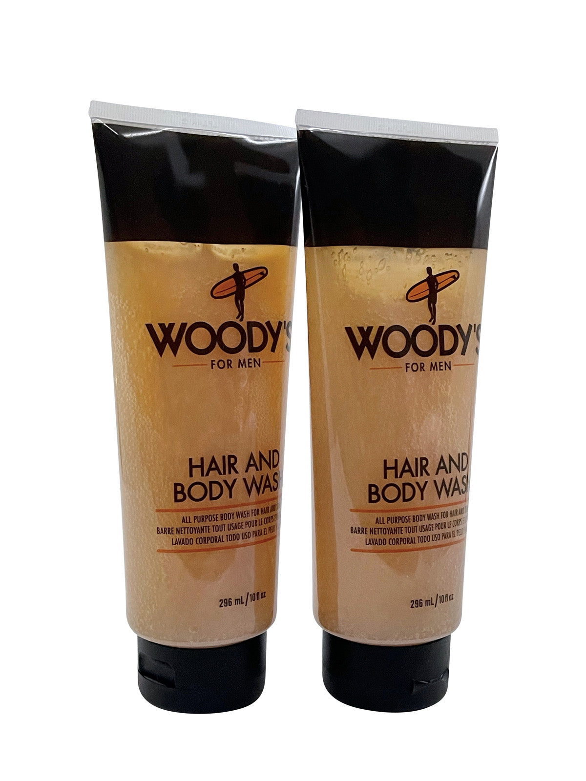 Woody's for Men Hair and Body Wash 10 OZ Set of 2