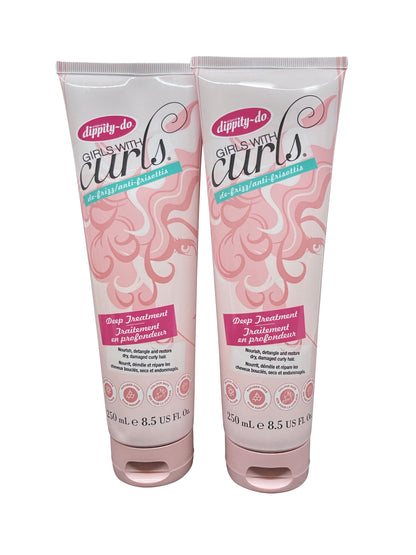 Dippity Do Girls with Curls Deep Treatment 8.5 OZ Pack of 2