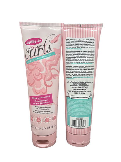 Dippity Do Girls with Curls Deep Treatment 8.5 OZ Pack of 2