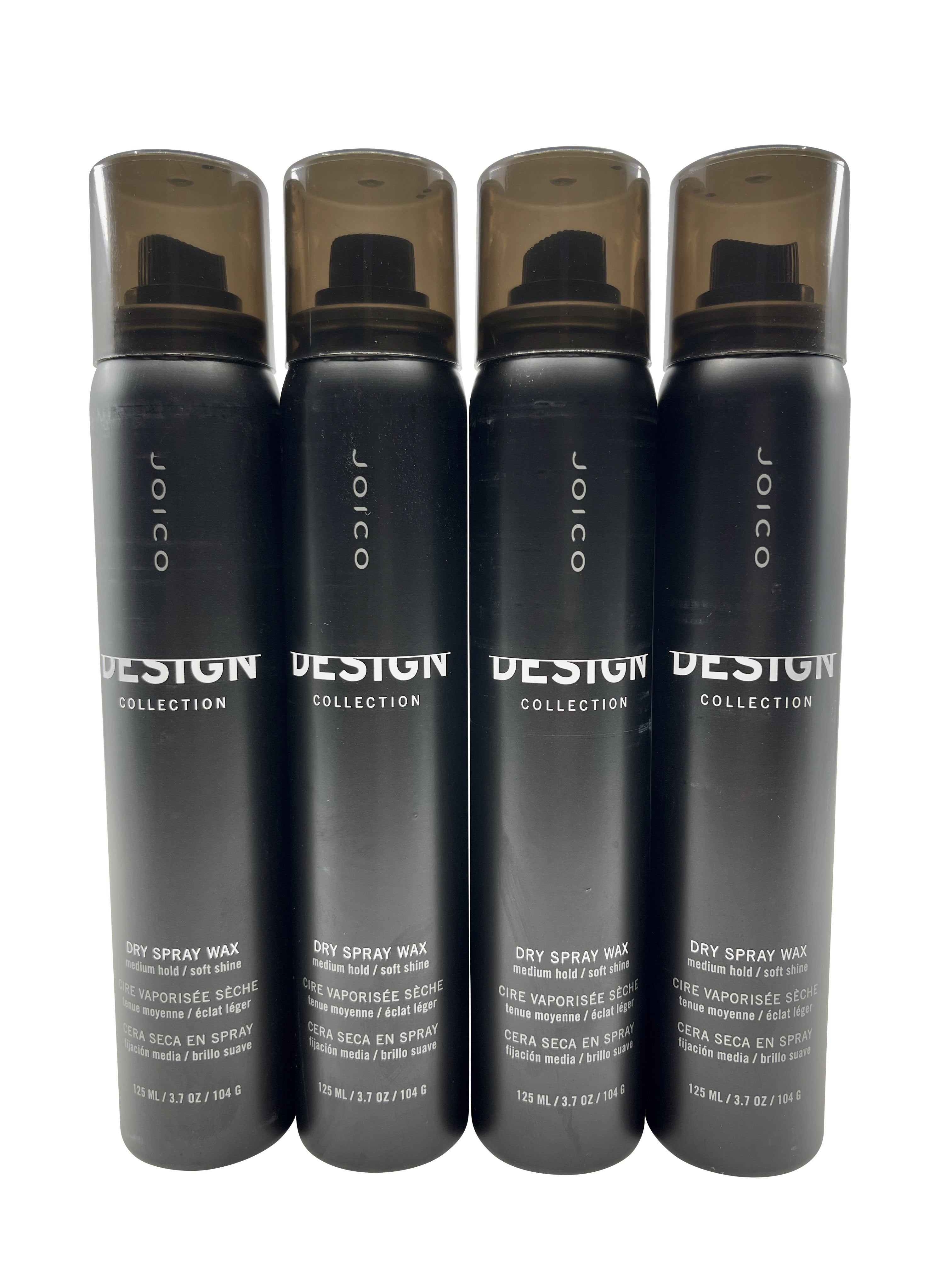 Joico Design Collection Dry Spray Wax Medium Hold Soft Shine 3.7 OZ Set of 4