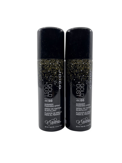 Joico Gold Dust Shimmer Finishing Spray Hold level 3 1.4 OZ Set of 2