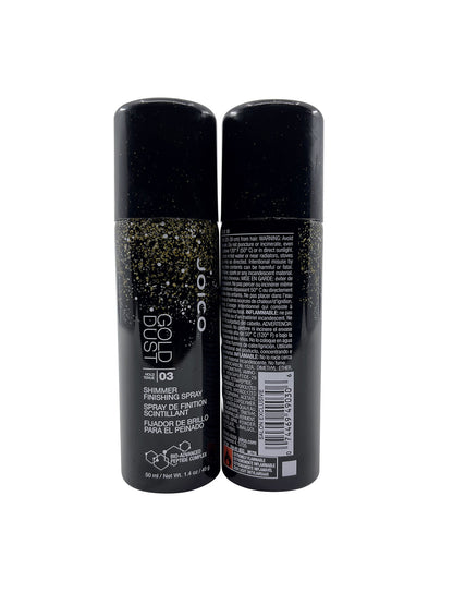 Joico Gold Dust Shimmer Finishing Spray Hold level 3 1.4 OZ Set of 2