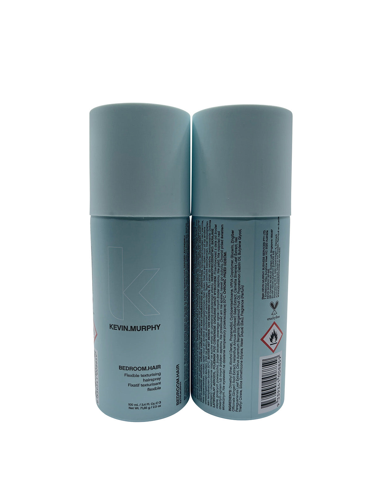 Kevin Murphy Bedroom Hair Flexible Texturizing Hairspray 3.4 OZ Set of 2