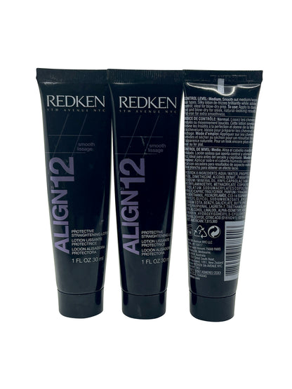 Redken Align 12 Protective Straightening Lotion 1 OZ Set of 3