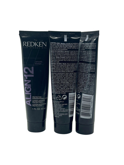 Redken Align 12 Protective Straightening Lotion 1 OZ Set of 3