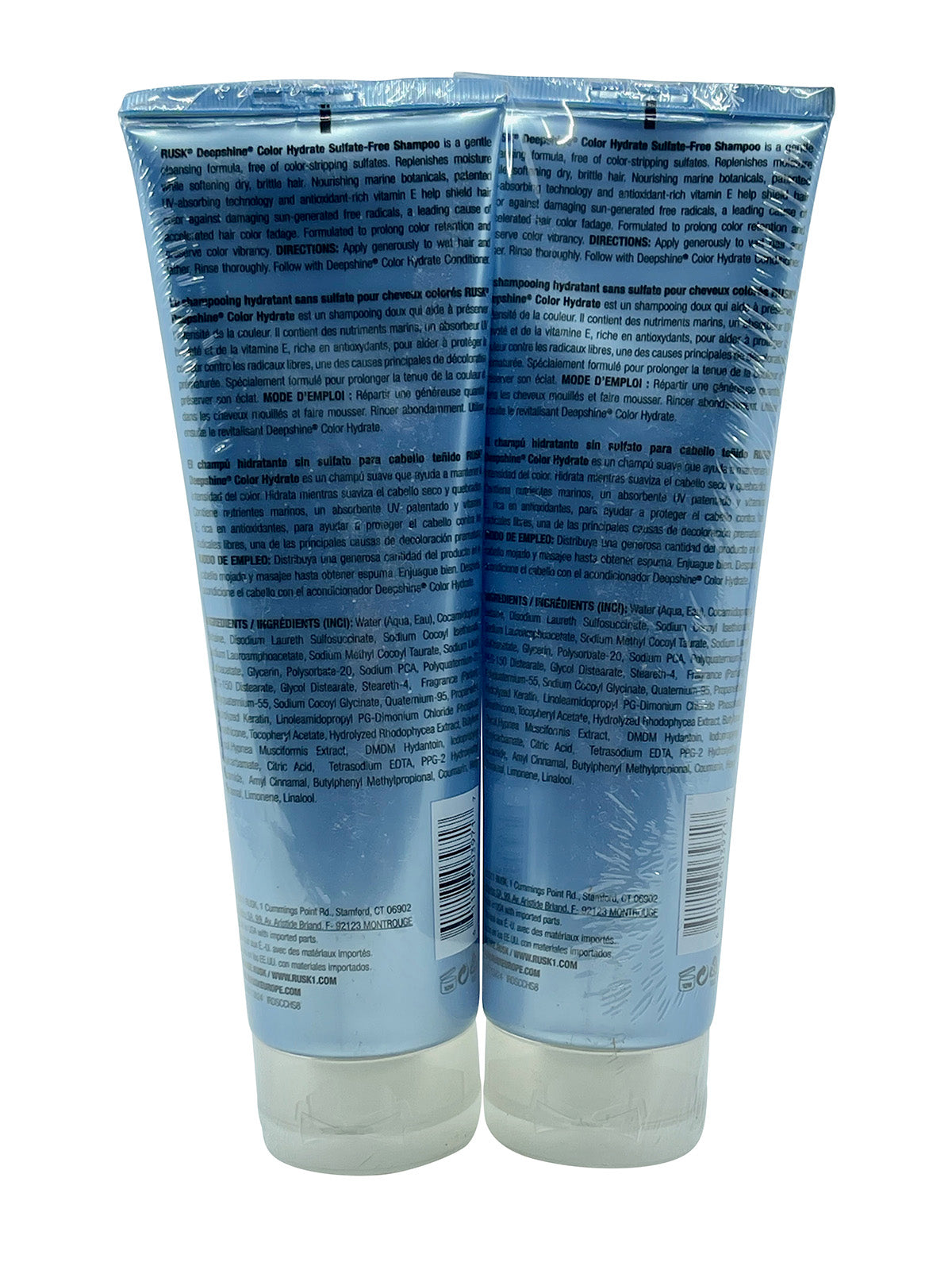 Rusk Deep Shine Color Hydrate Shampoo 8.5 OZ Set of 2