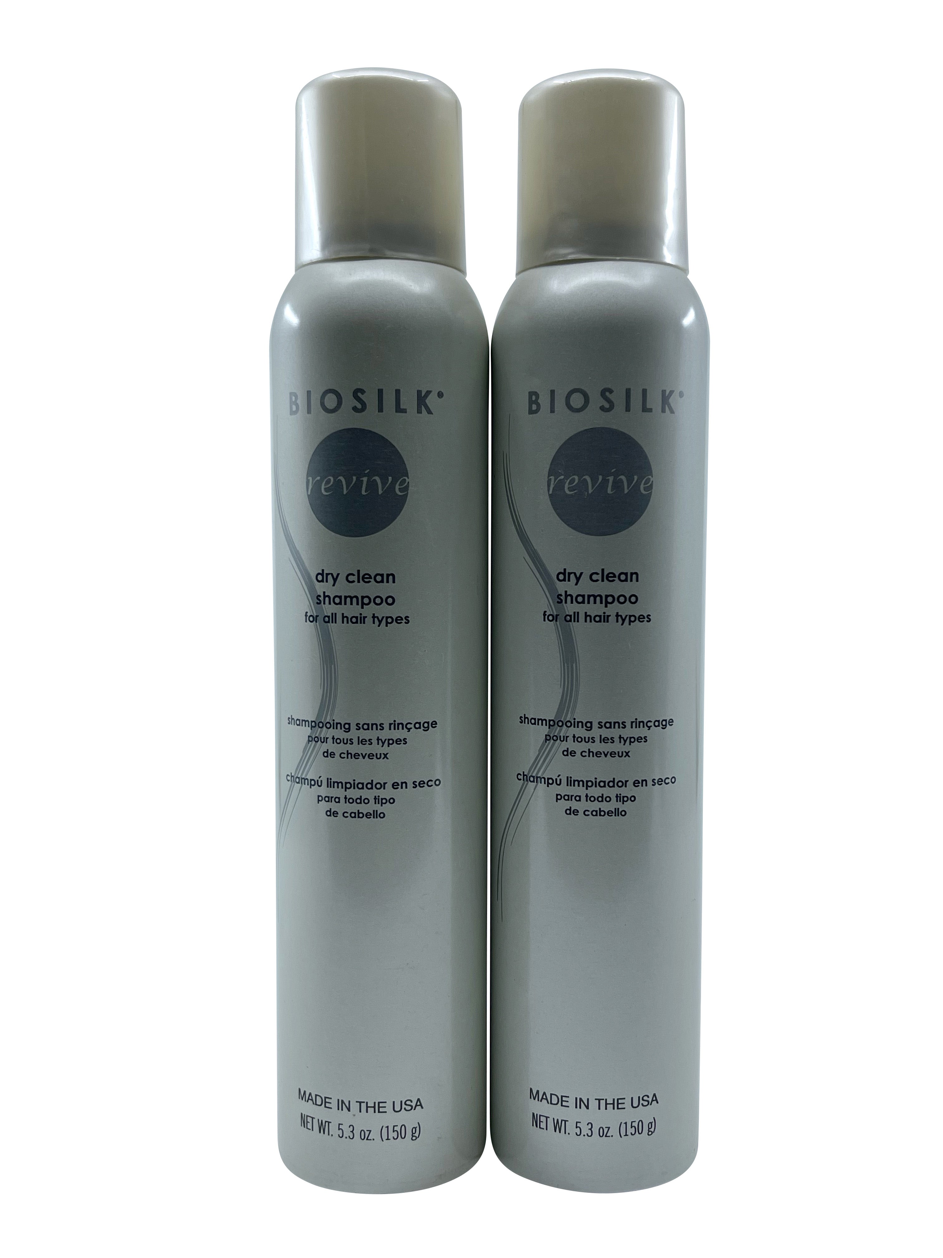 Biosilk Revive Dry Clean Shampoo 5.3 OZ Set of 2