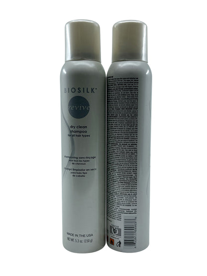 Biosilk Revive Dry Clean Shampoo 5.3 OZ Set of 2