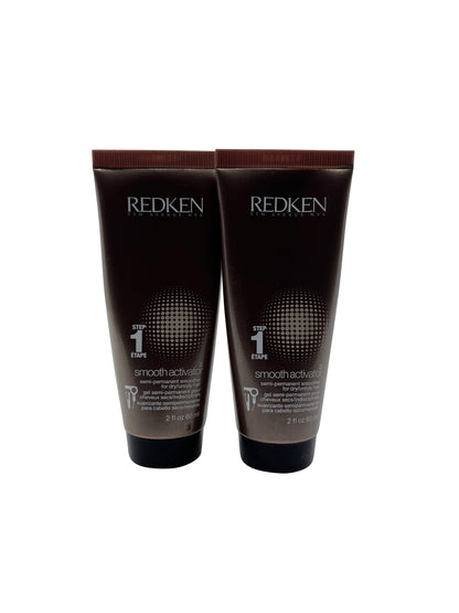 Redken Smooth Activator Semi Permanent Step 1 Dry & Unruly Hair 2 OZ Set of 2