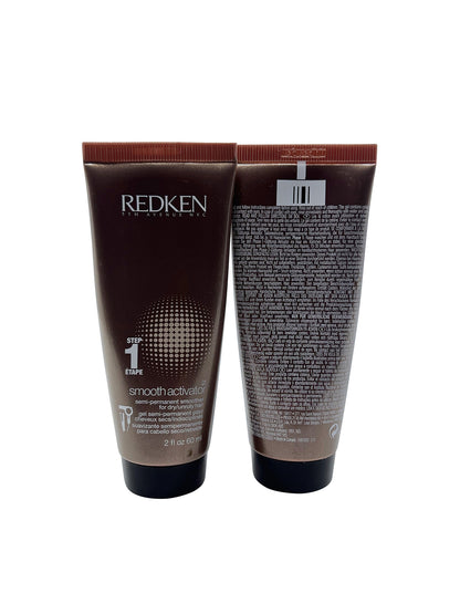 Redken Smooth Activator Semi Permanent Step 1 Dry & Unruly Hair 2 OZ Set of 2