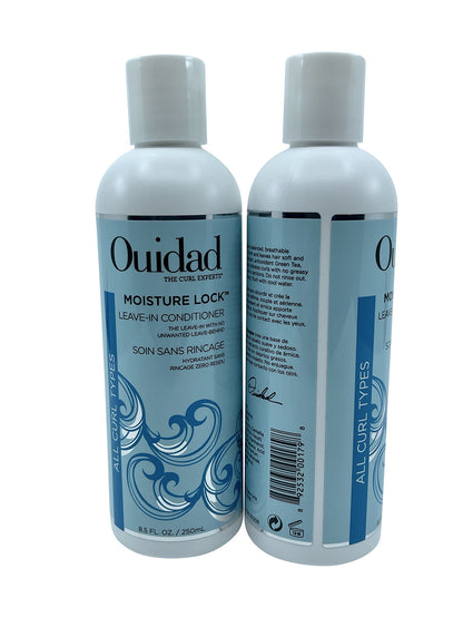 Ouidad Moisture Lock Leave in Conditioner 8.5 OZ Pack of 2