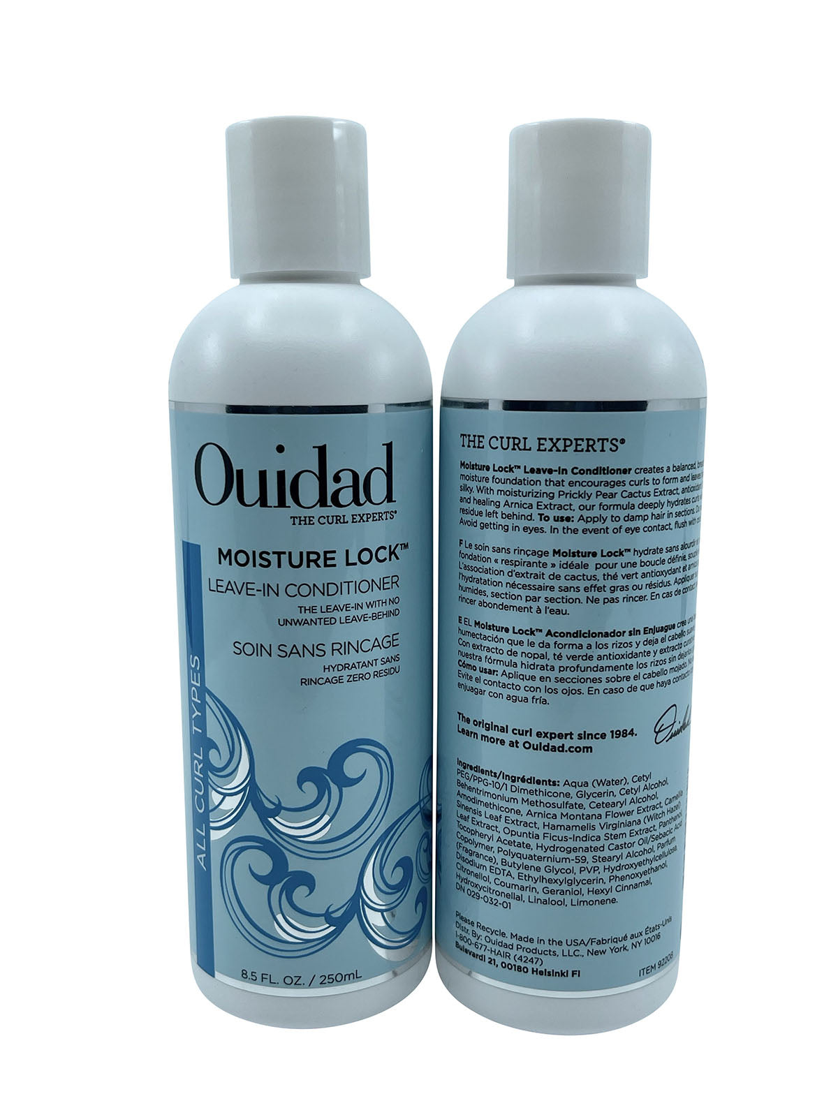 Ouidad Moisture Lock Leave in Conditioner 8.5 OZ Pack of 2