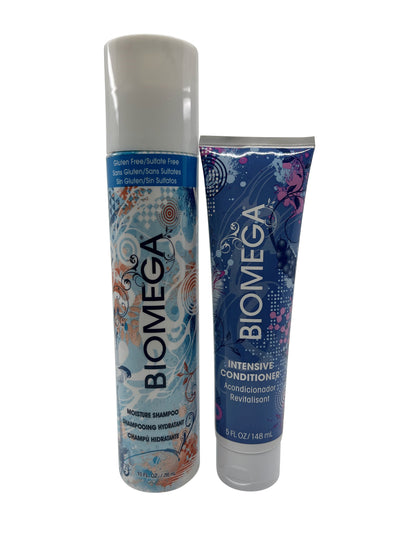 Aquage Biomega Moisture Shampoo 10 OZ & Intensive Conditioner 5 OZ