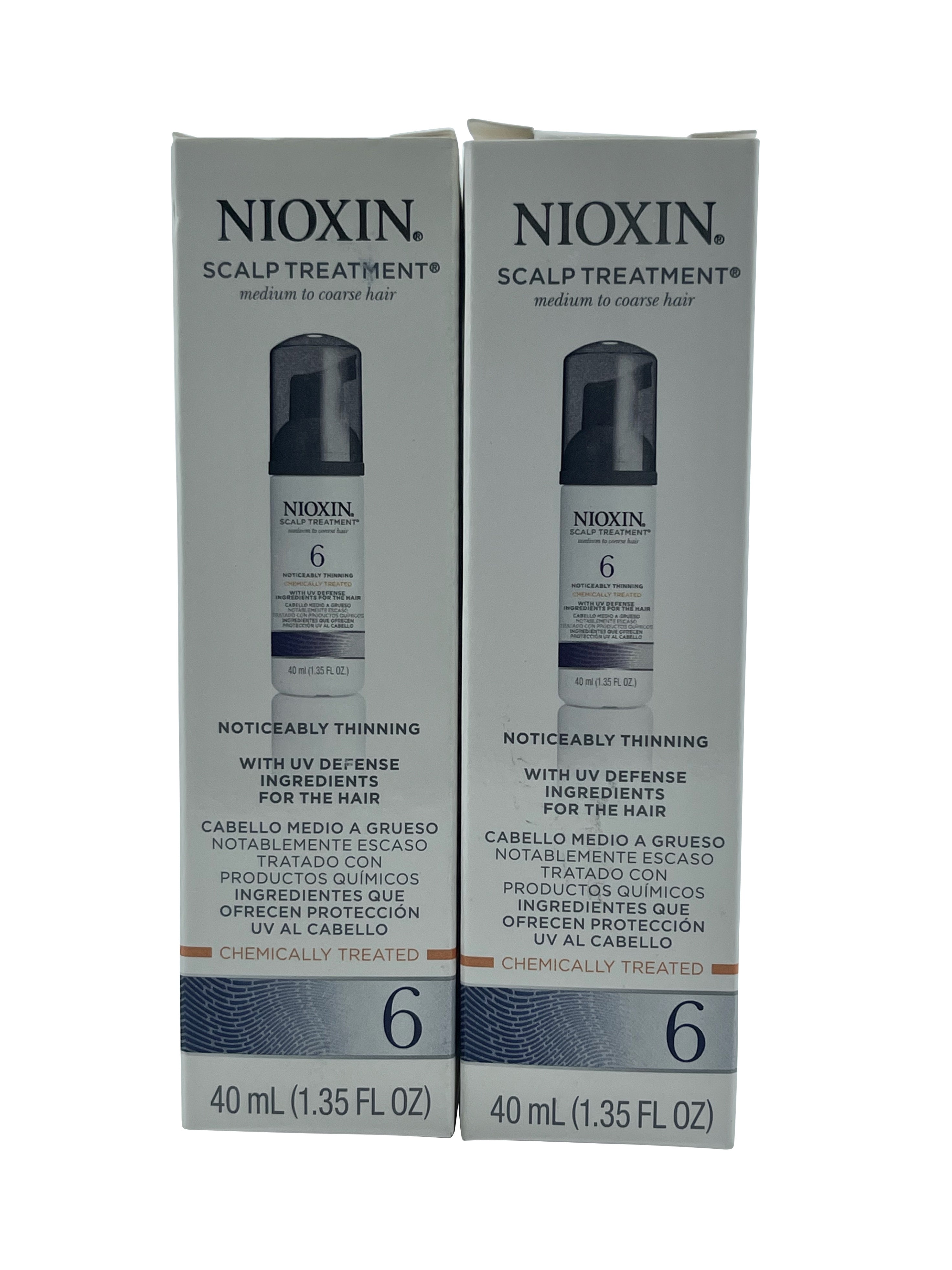 Nioxin Scalp Treatment Noticeably Thinning Hair 6 1.35 OZ Set of 2