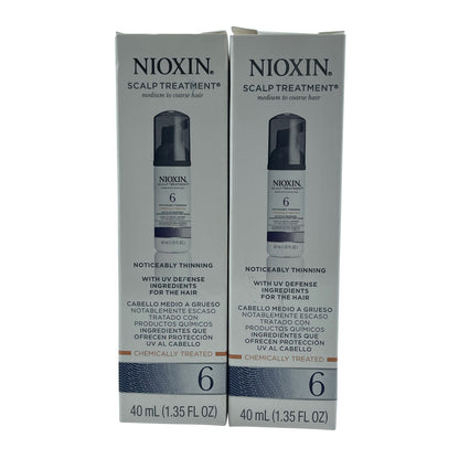 Nioxin Scalp Treatment Noticeably Thinning Hair 6 1.35 OZ Set of 2