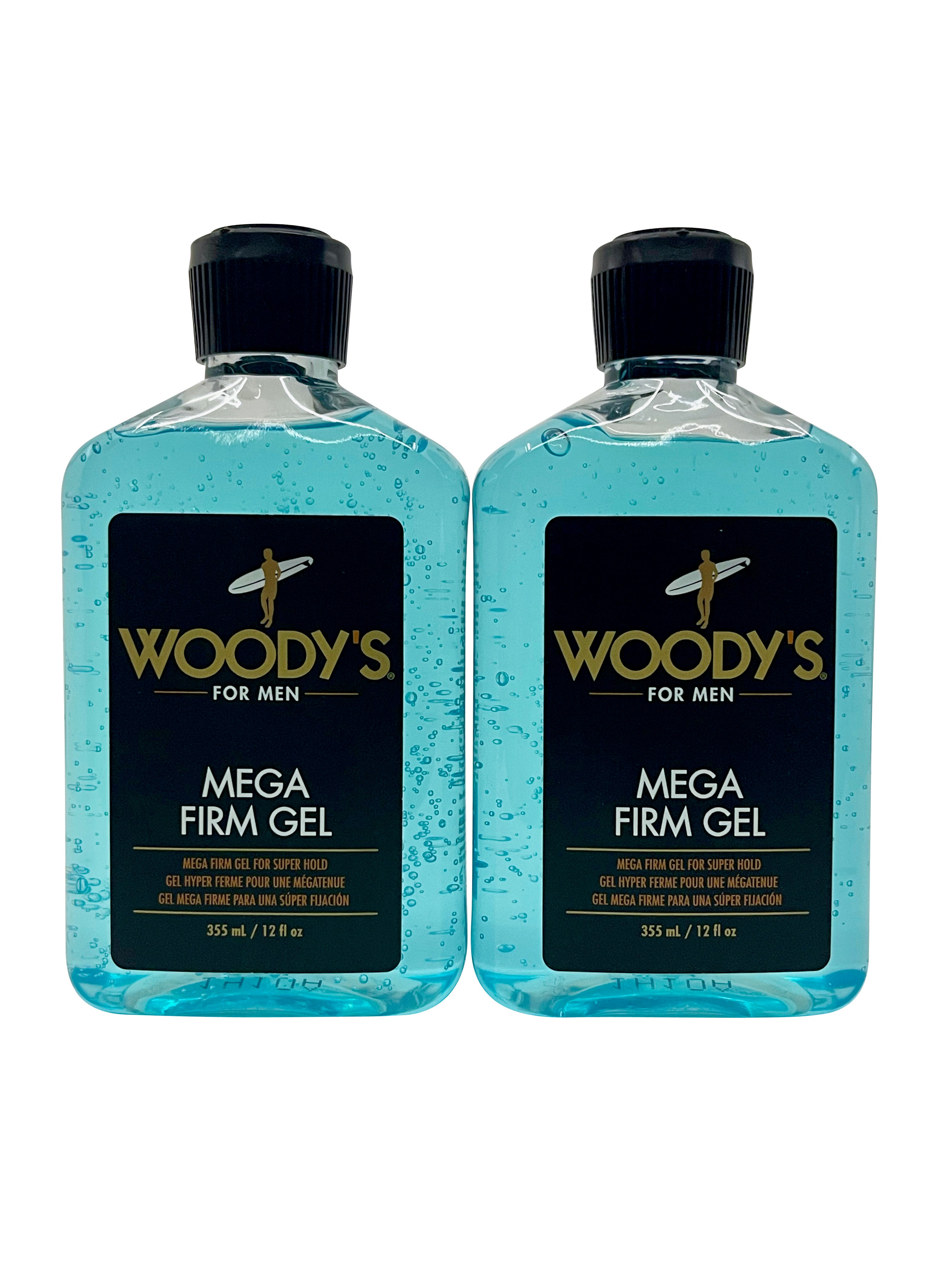 Woody's for Men Mega Firm Gel 12 OZ Set of 2