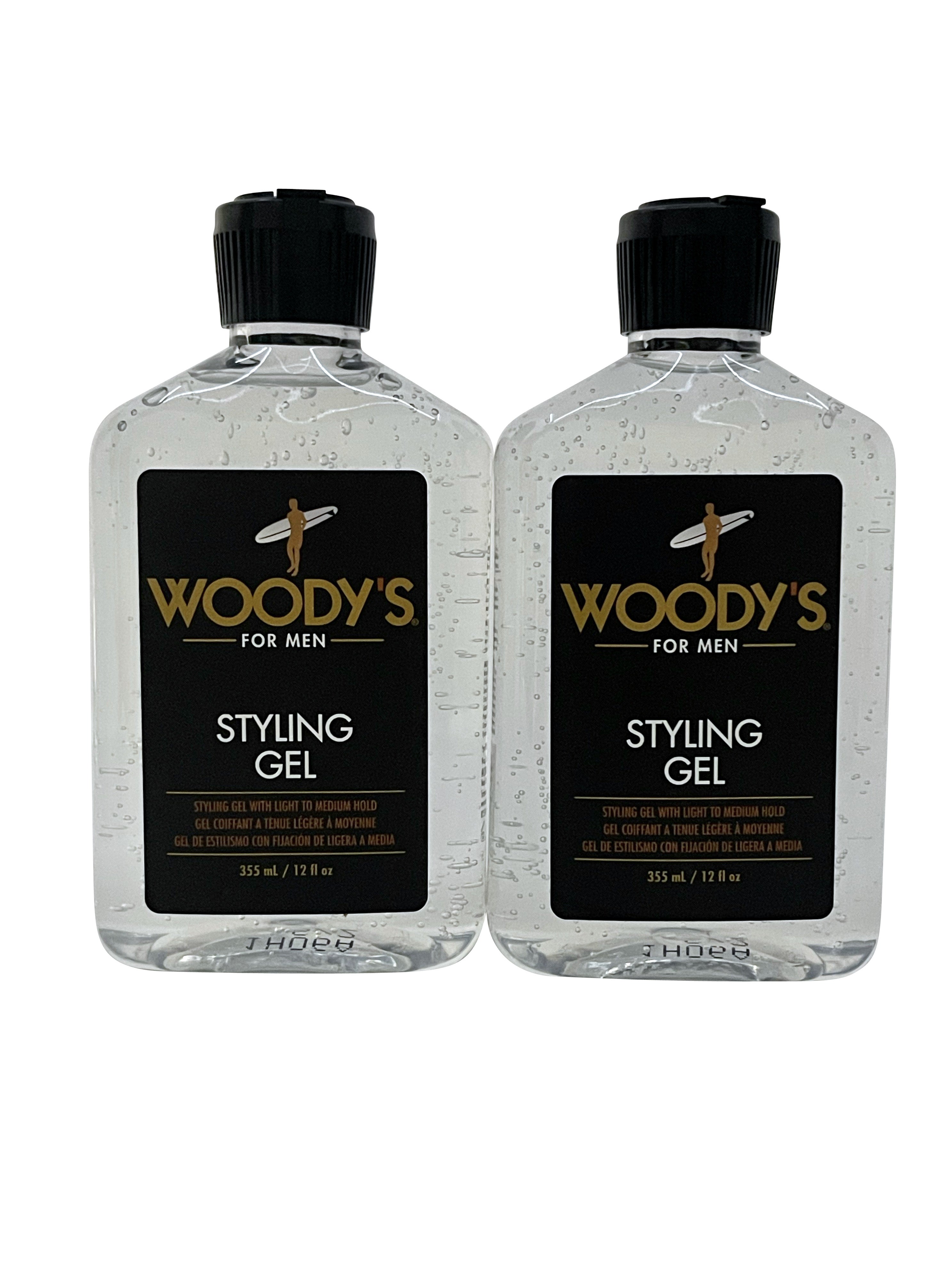 Woody's for Men Styling Gel 12 OZ Set of 2