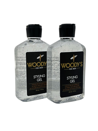 Woody's for Men Styling Gel 12 OZ Set of 2