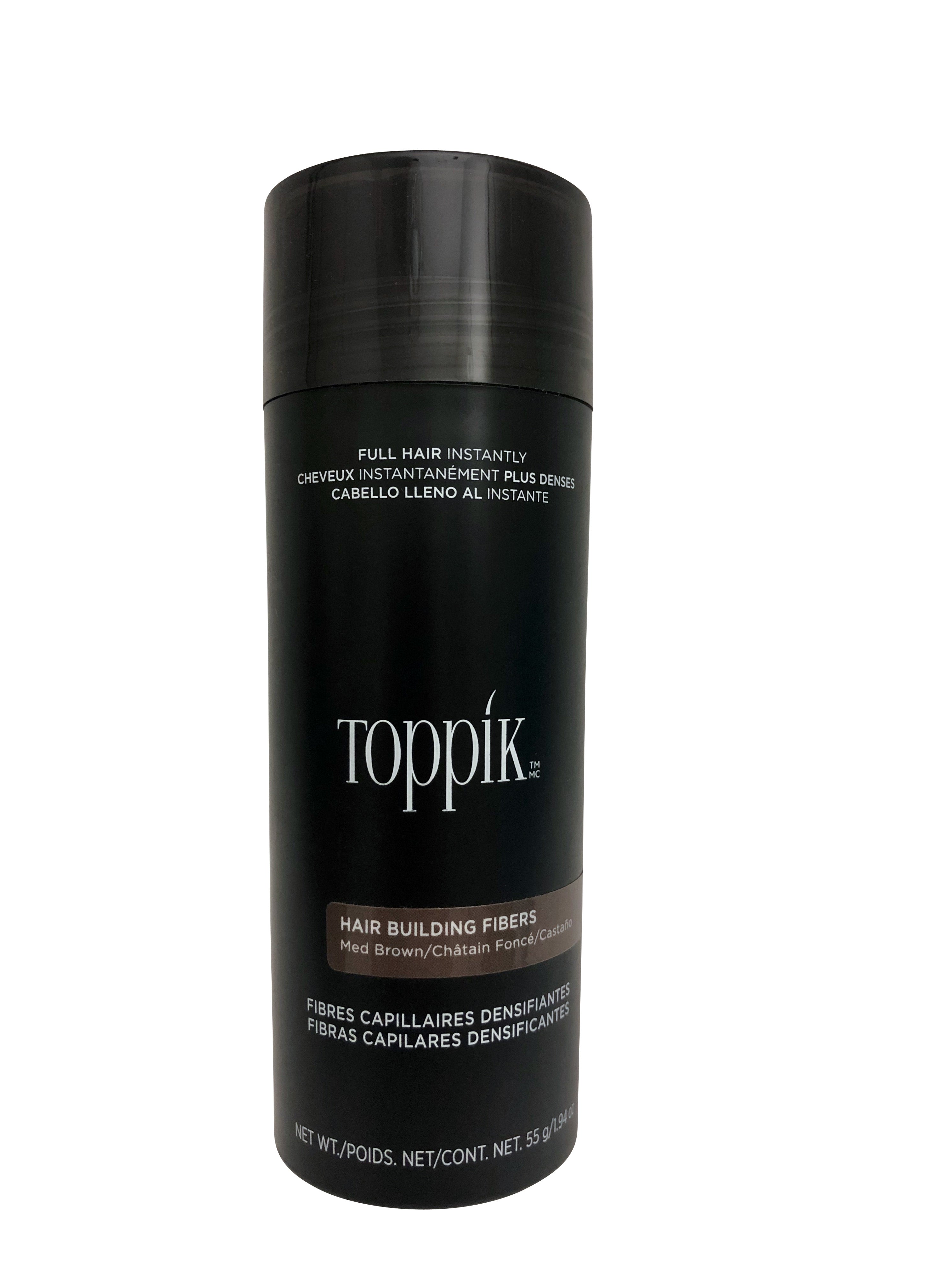 Toppik Hair Building Fibers Medium Brown 1.94 OZ Each