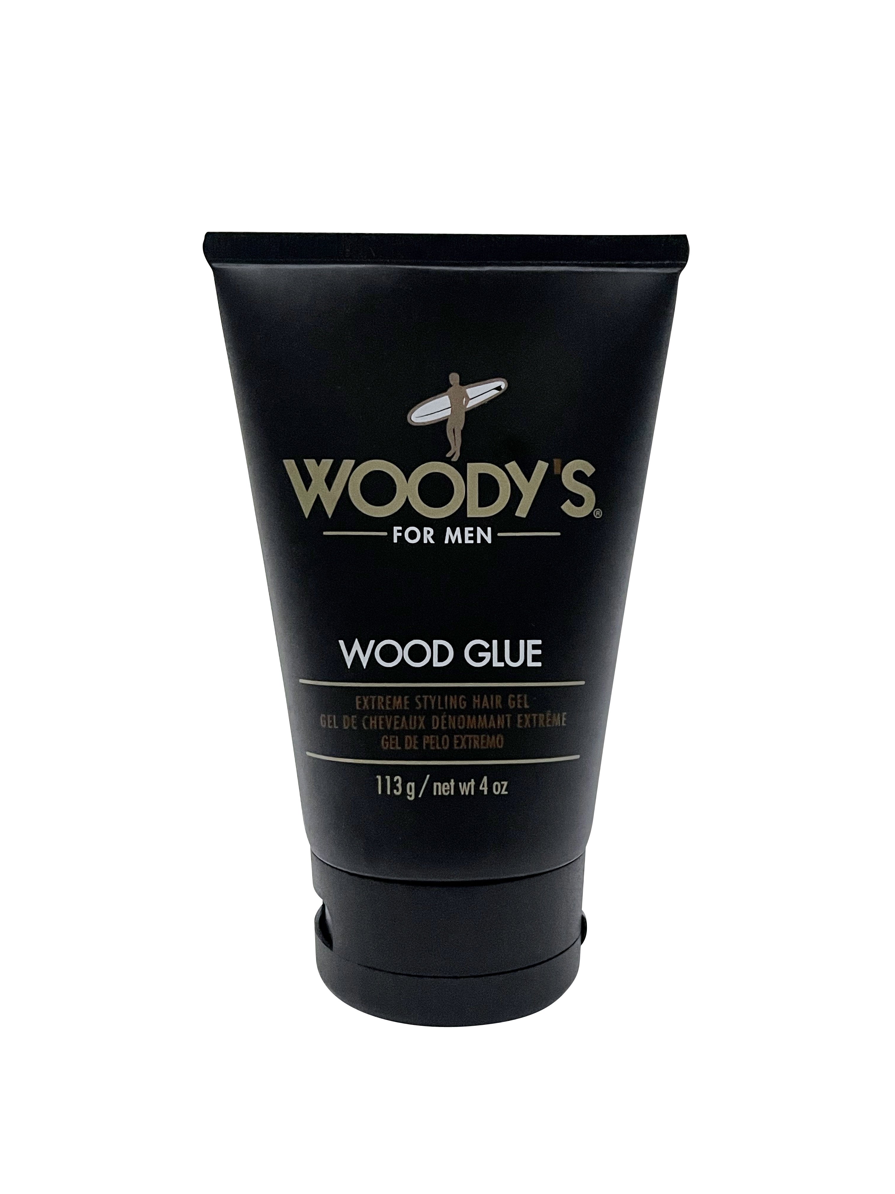 Woody's for Men Wood Glue Extreme Styling Hair Gel 4 OZ