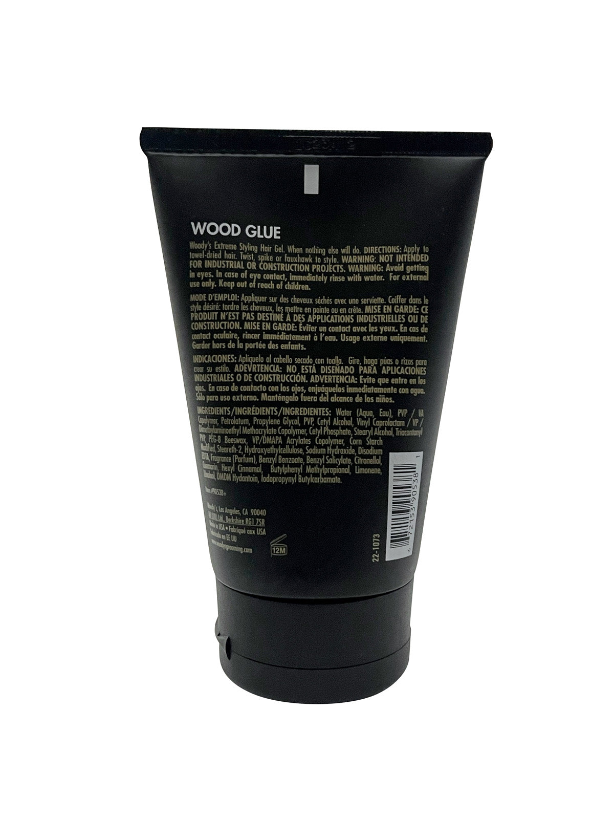 Woody's for Men Wood Glue Extreme Styling Hair Gel 4 OZ