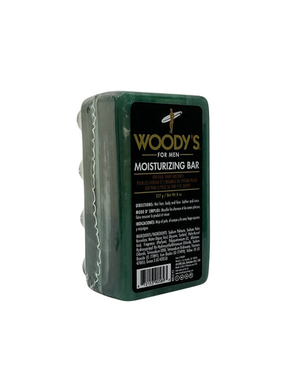 Woody's for Men Moisturizing Bar For Hair, Shave & Body 8 OZ