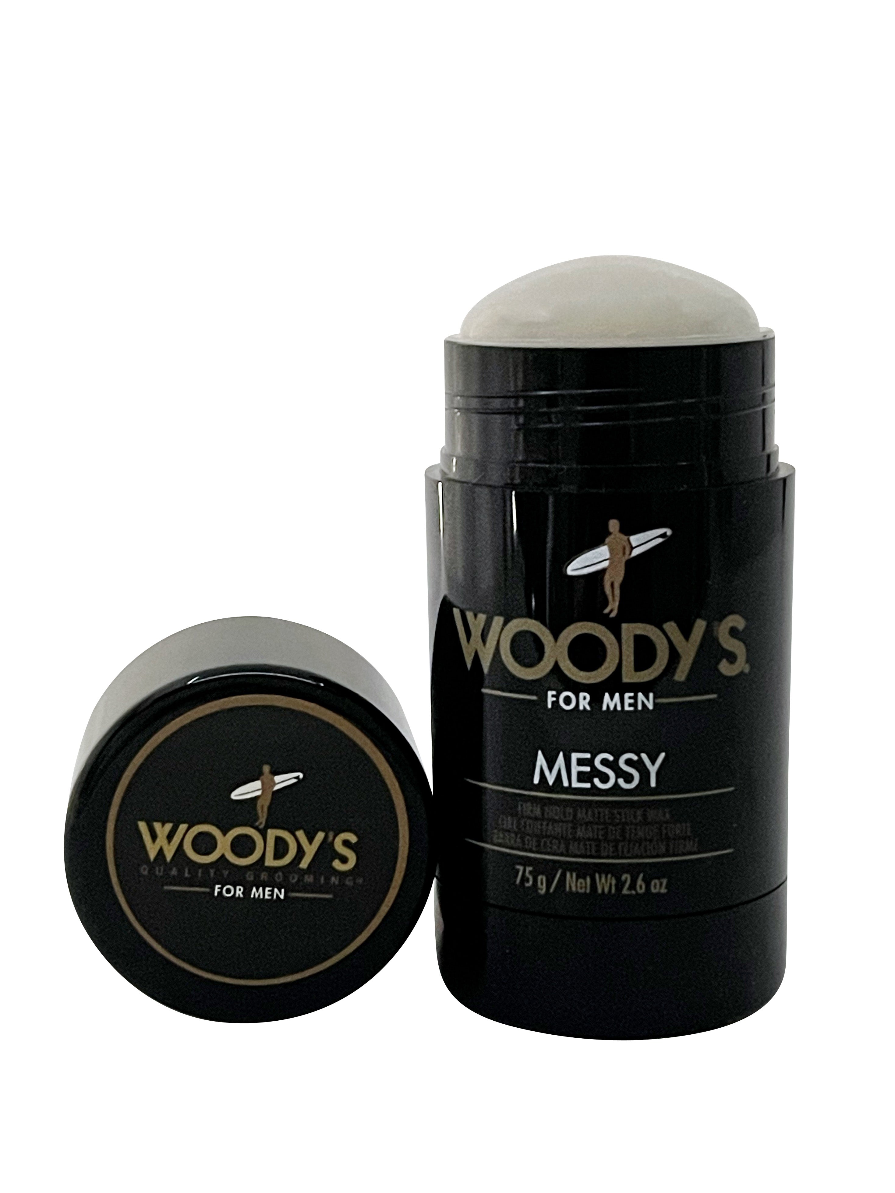 Woody's for Men Messy Firm Hold Matte Styling Wax 2.6 OZ