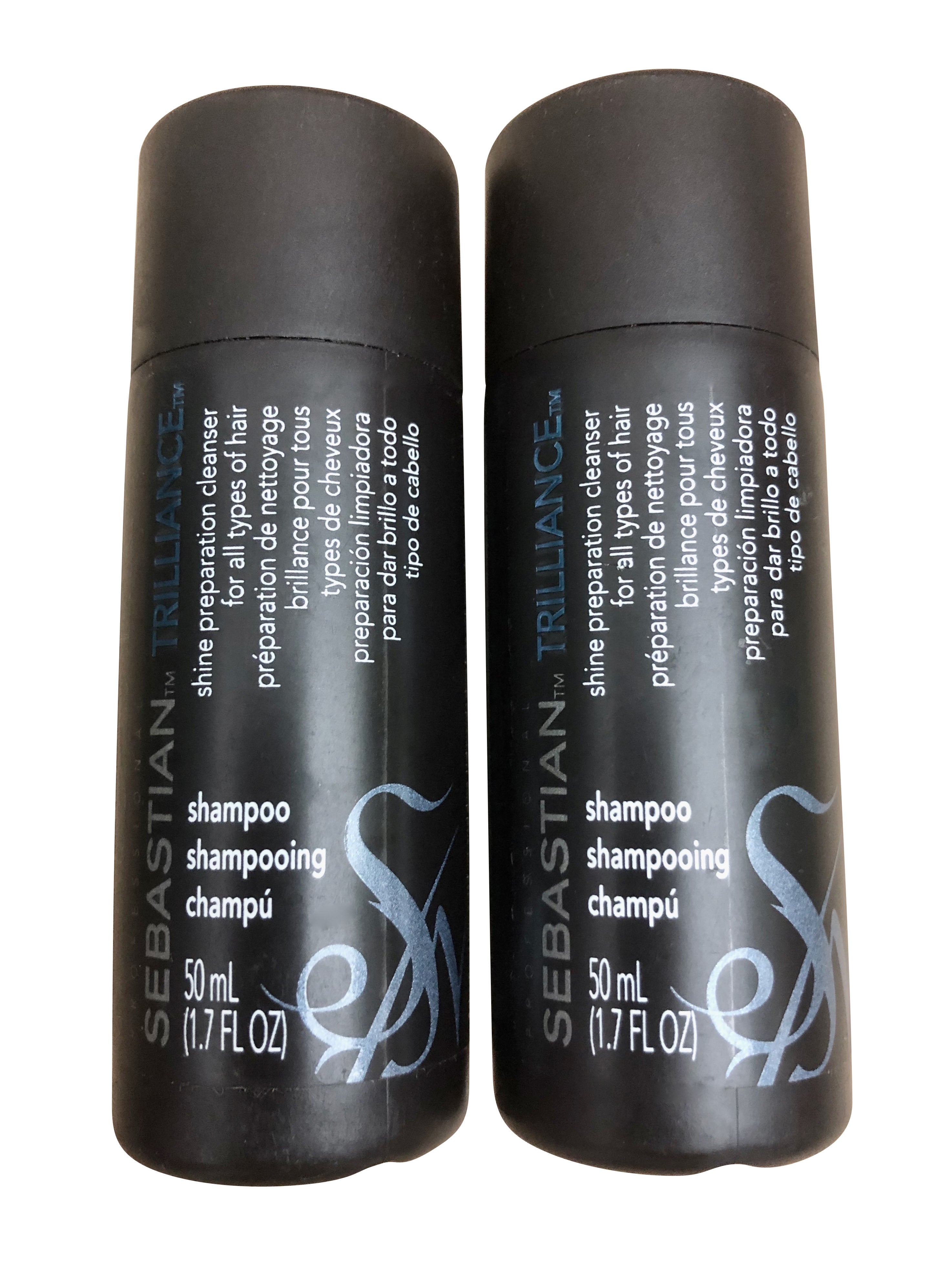 Sebastian Trilliance Shampoo 1.7 OZ Travel Set of 2