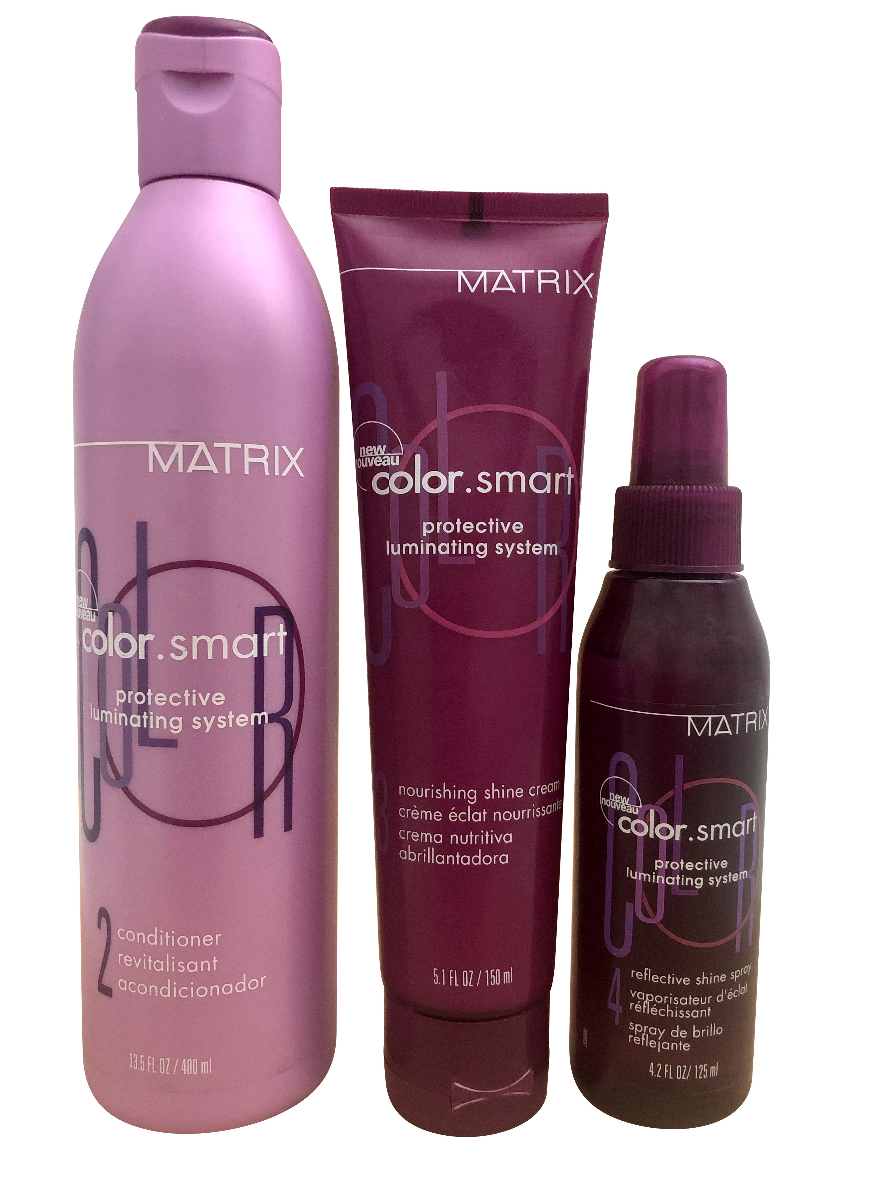 Color Smart Conditioner 13.5 OZ, Nourishing Cream 5.1 OZ, Shine Spray 4.2 OZ Set