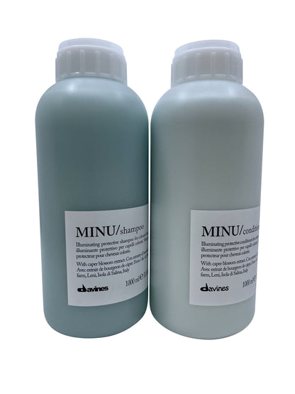 Davines Minu Shampoo & Conditioner Set Color Treated Hair 33.4 OZ Each