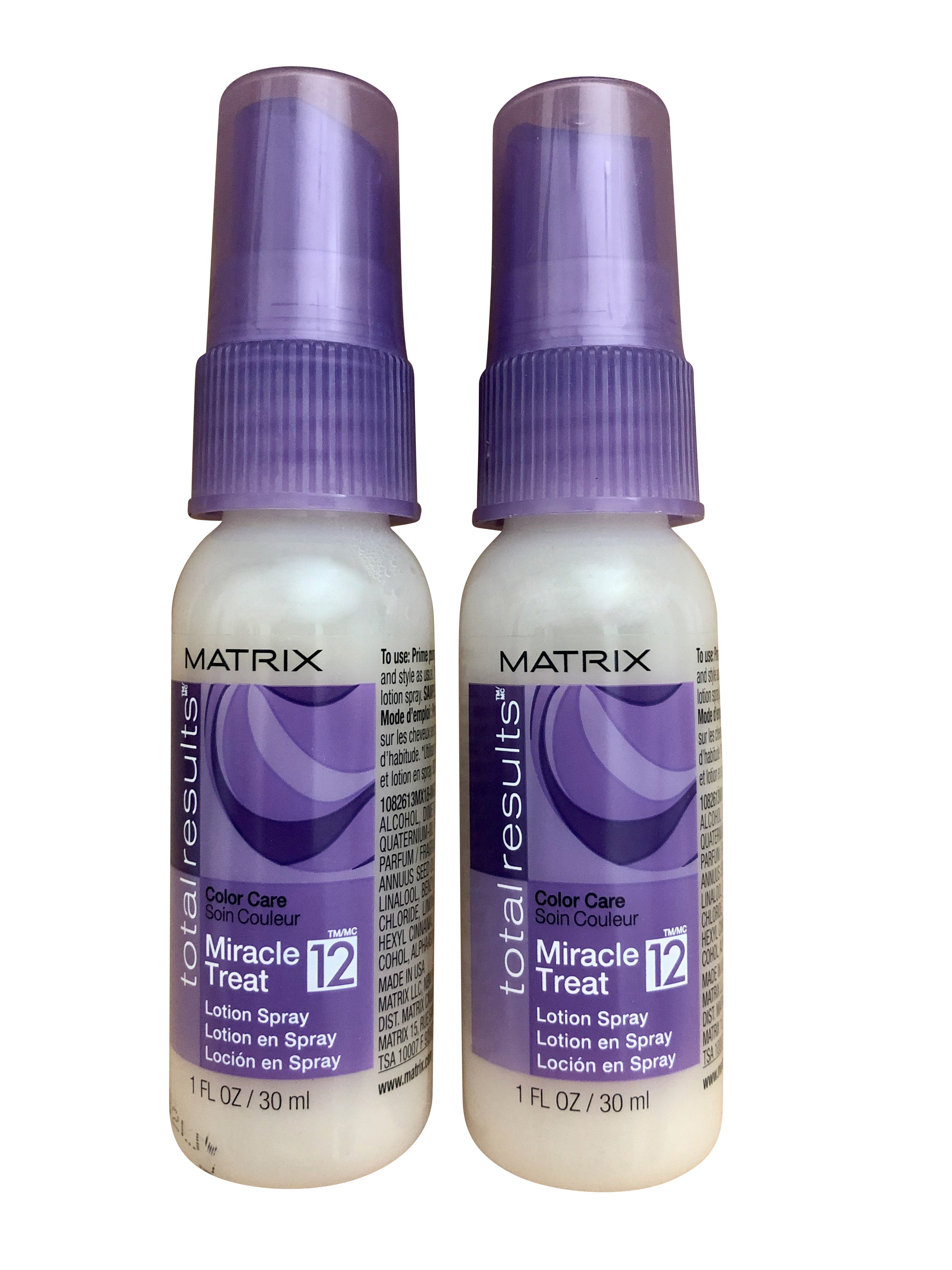 Matrix Total Results Miracle Treat Lotion Spray 1 OZ Travel Set of 2