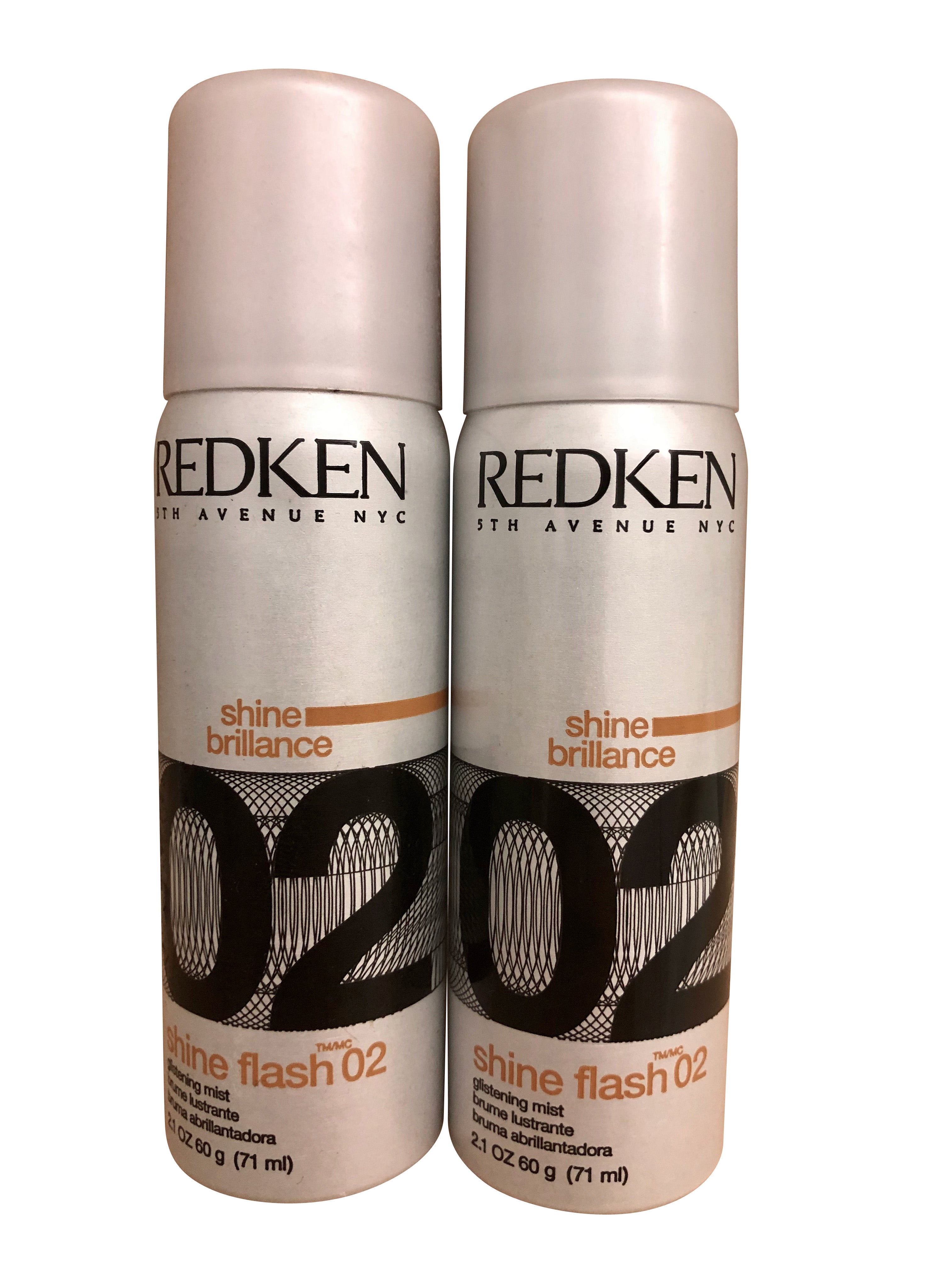 Redken Shine Flash 02 Glistening Mist 2.1 OZ set of 2