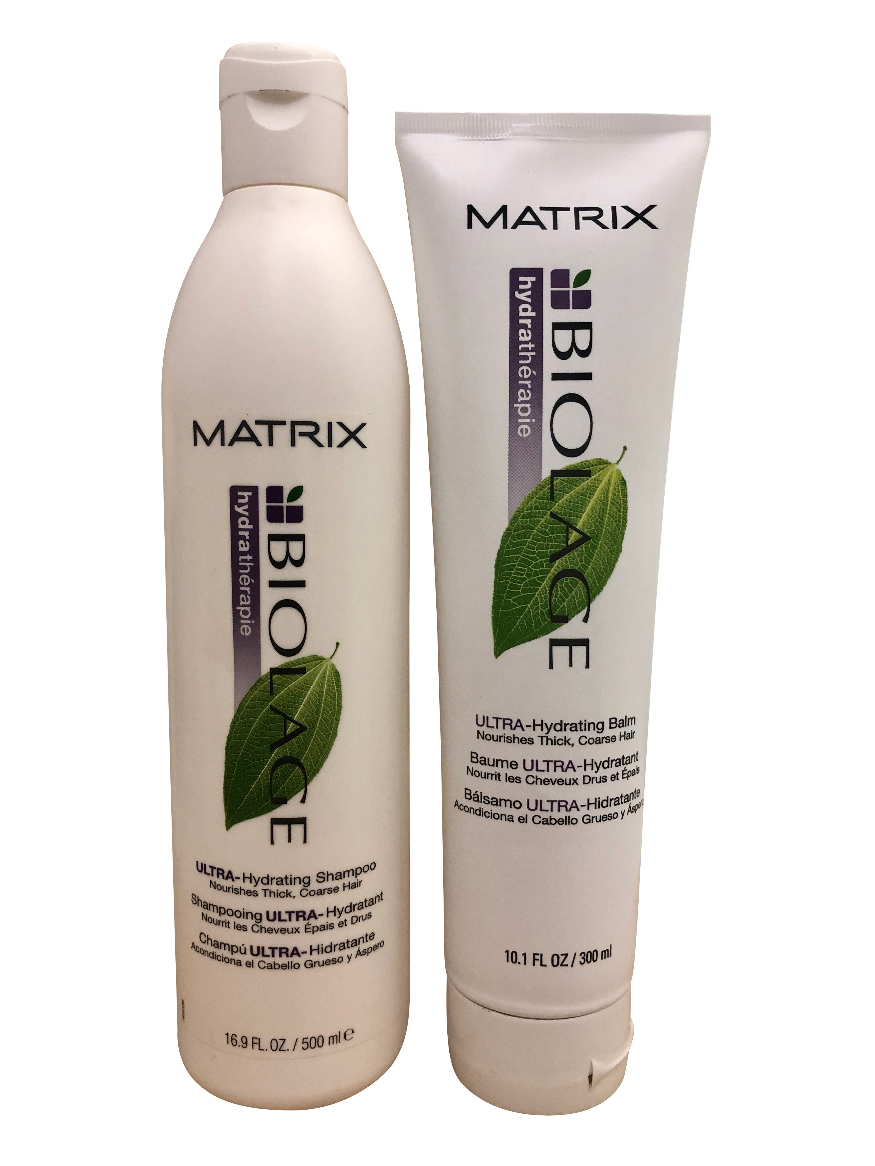 Matrix Ultra Hydrating Shampoo 16.9 OZ & Hydrating Balm Very Dry Hair 10.1 OZ Set