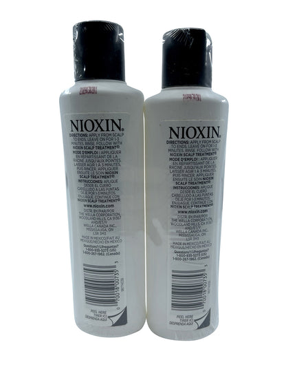 Nioxin Scalp Treatment 3 Normal Thin Chemical Treated Hair 5.07 OZ Set of 2