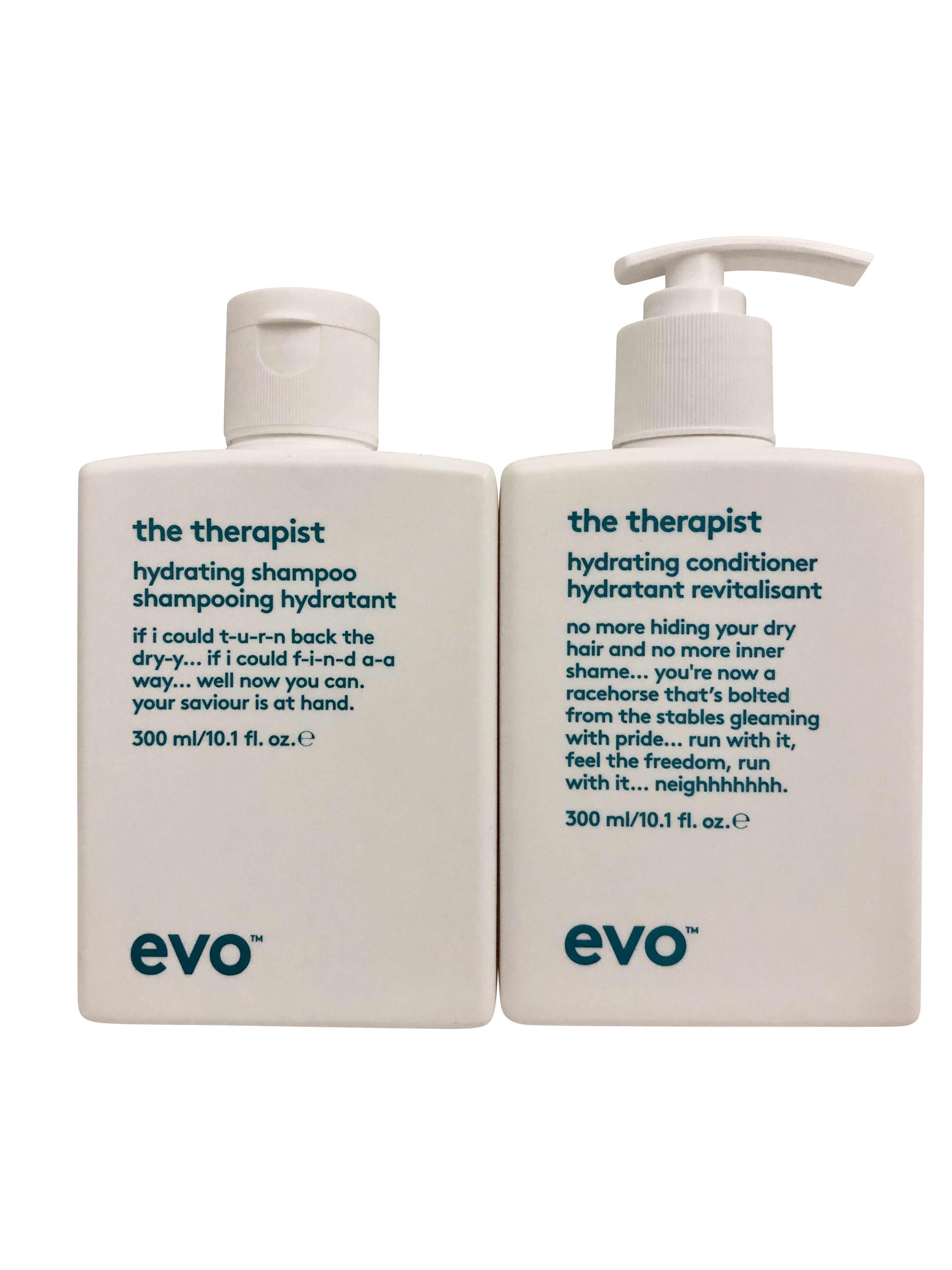 evo The Therapist Hydrating Shampoo & Conditioner Set 10.1 OZ Each