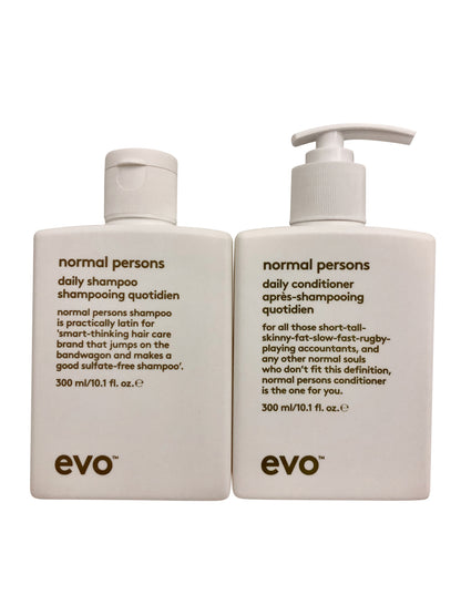 evo Normal Persons Daily Shampoo & Conditioner Set 10.1 OZ Each