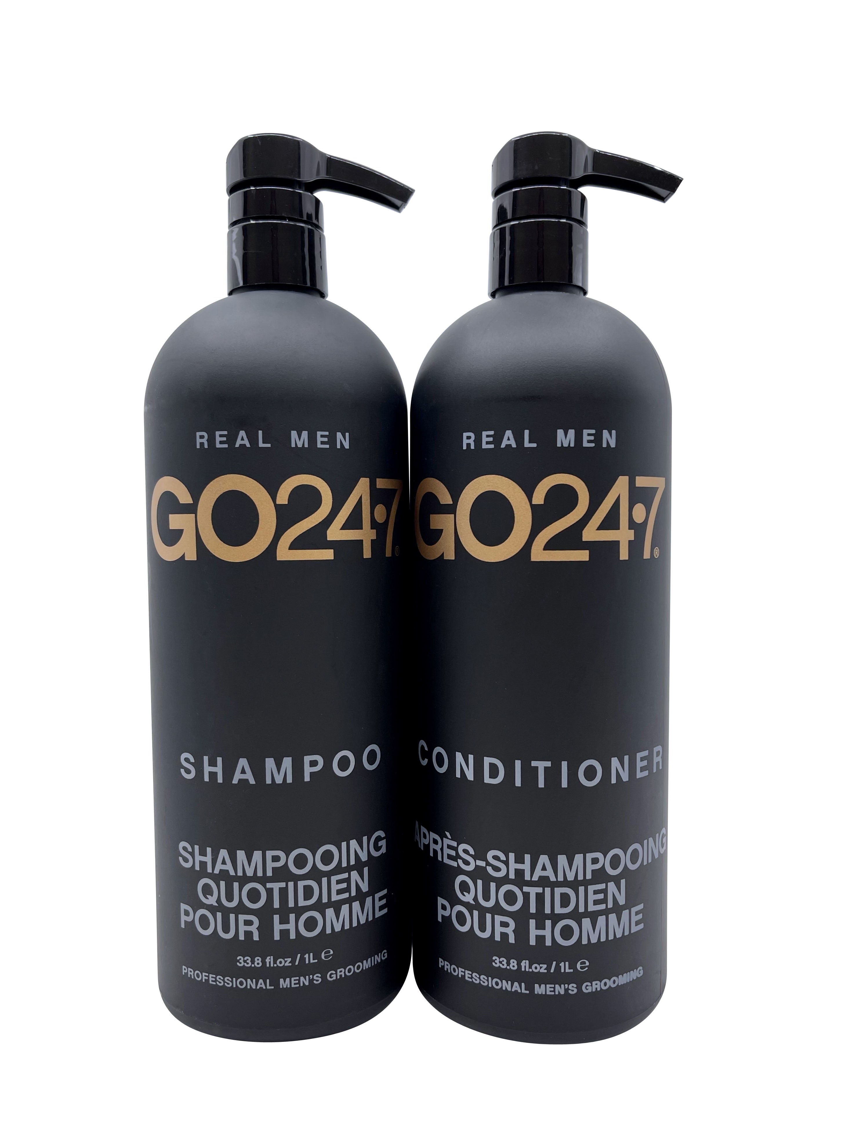 GO247 Real Men Shampoo & Conditioner Set 33.8 OZ Each