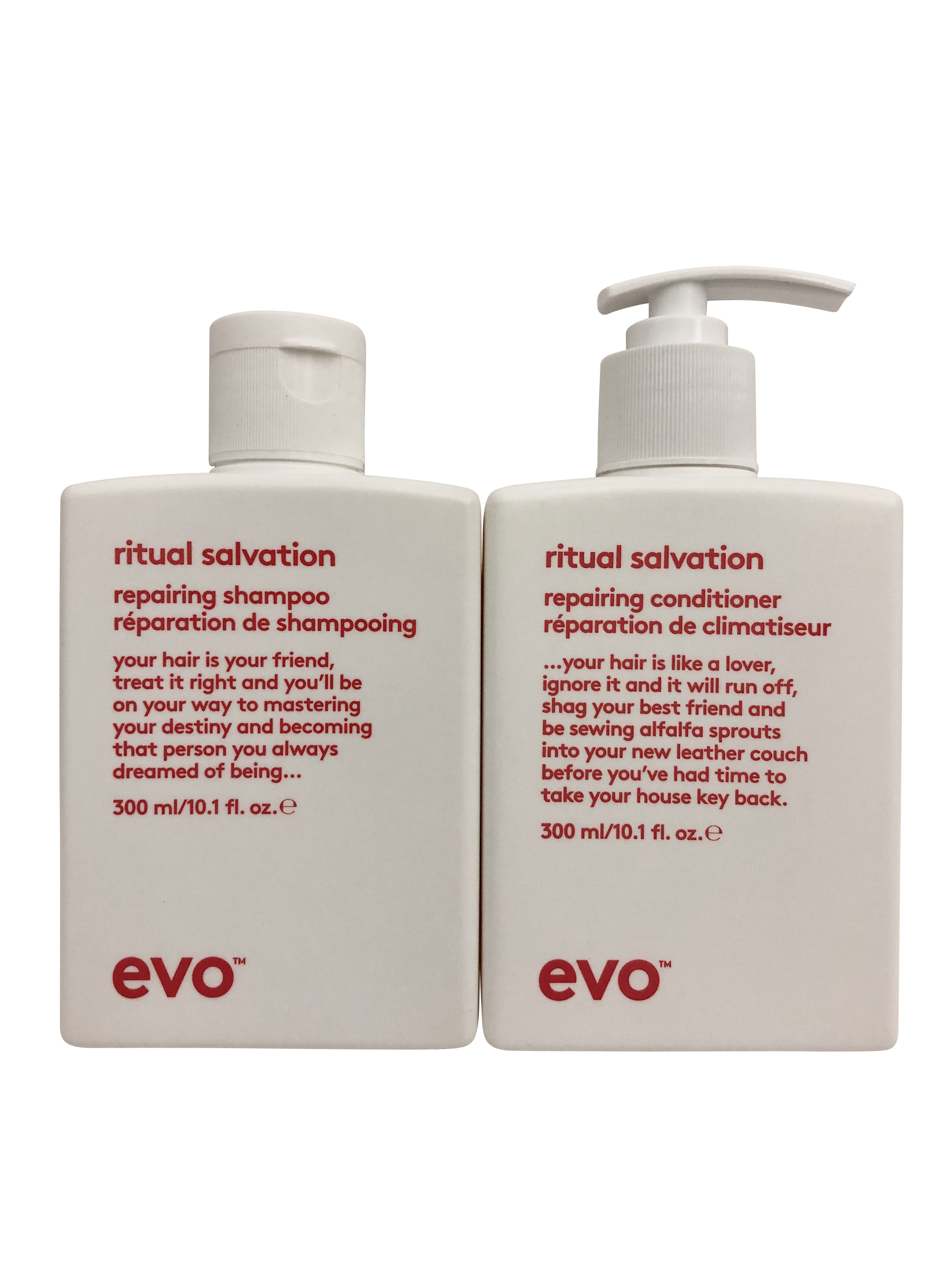 evo Ritual Salvation Repairing Shampoo & Conditioner Set 10.1 OZ Each