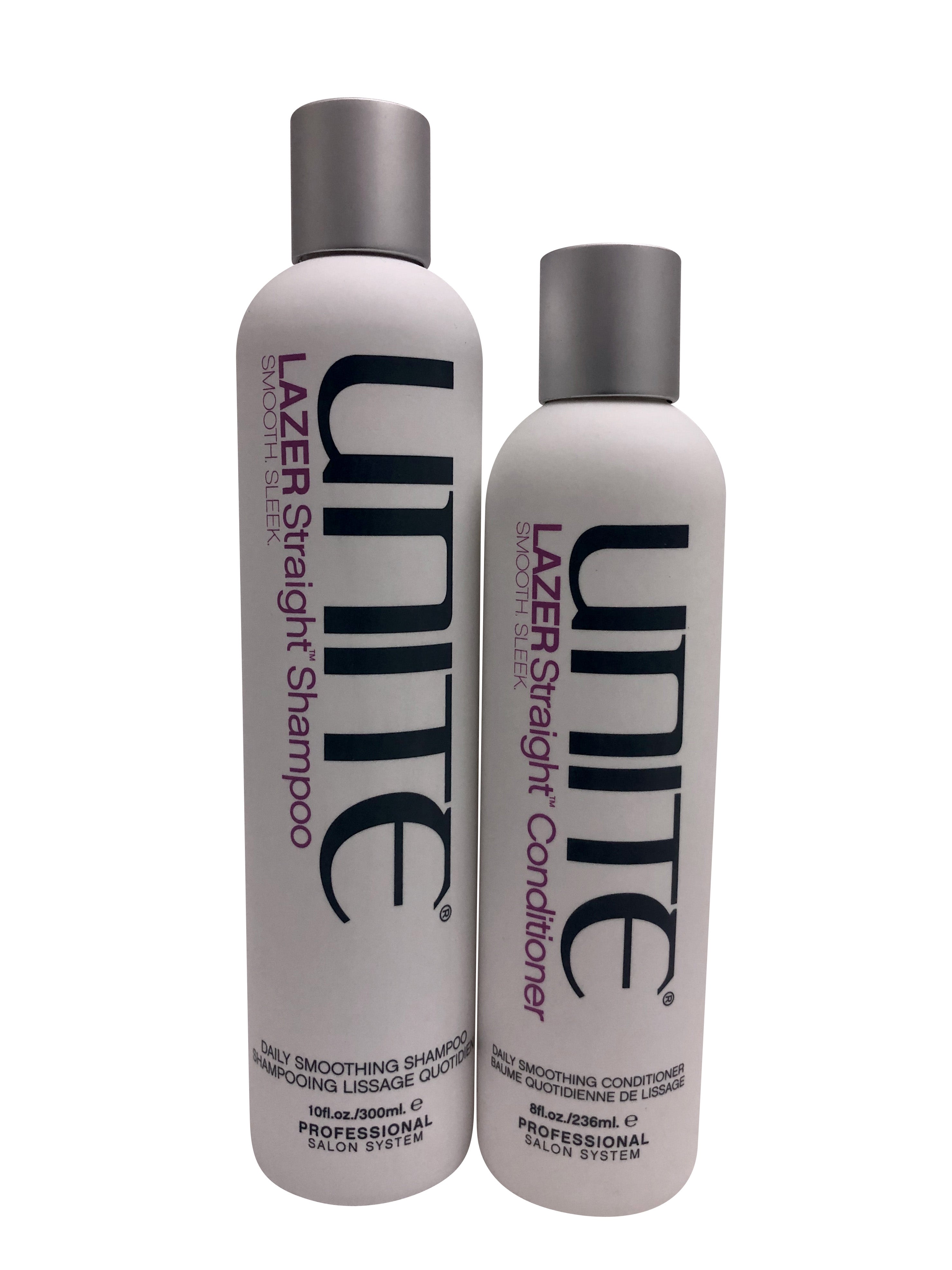 Unite Lazer Straight Daily Smoothing Shampoo 10 OZ & Conditioner 8 OZ Set