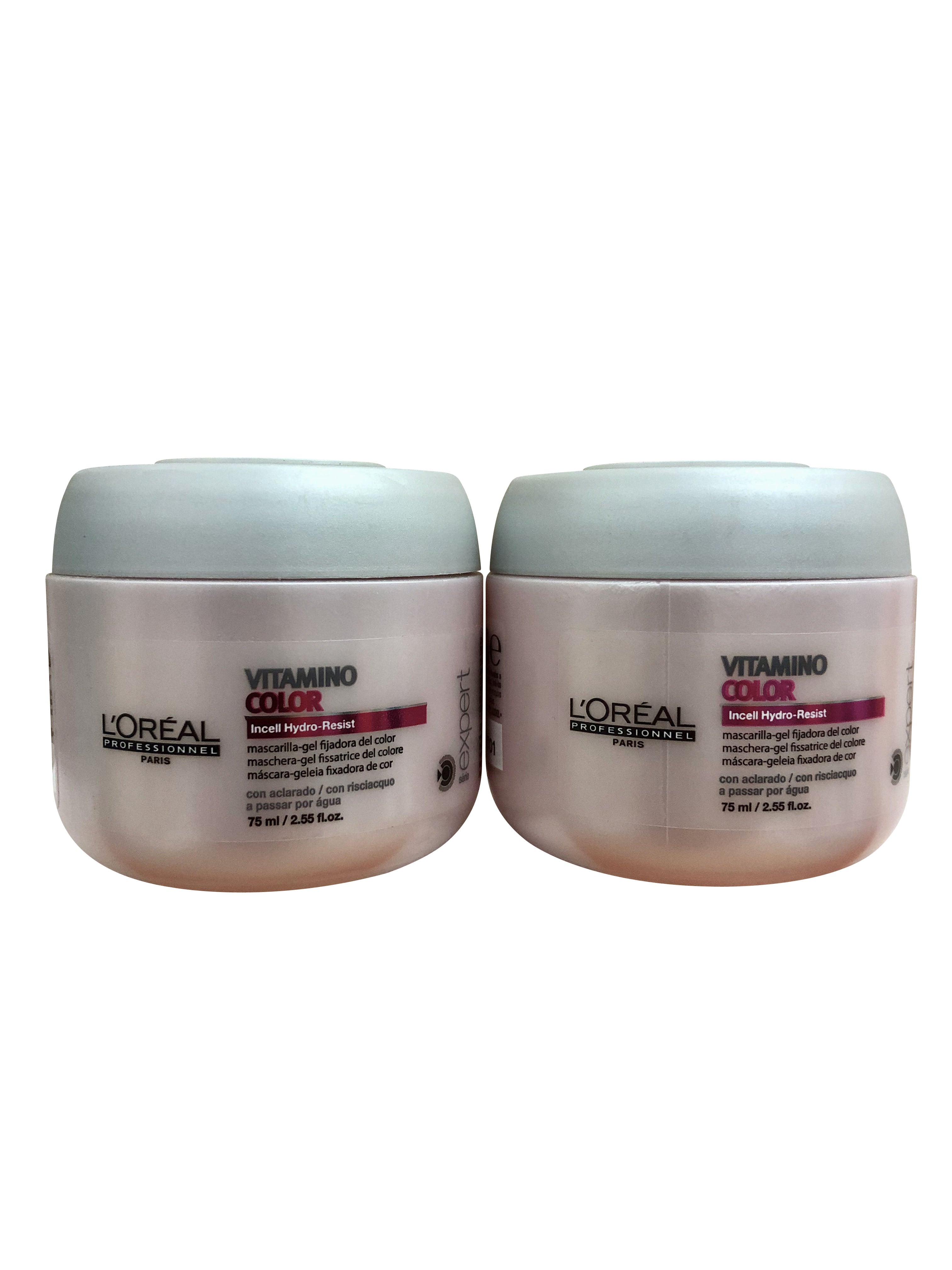 L'Oreal Vitamino Color Travel Size Hair Masque  2.56 OZ set of two