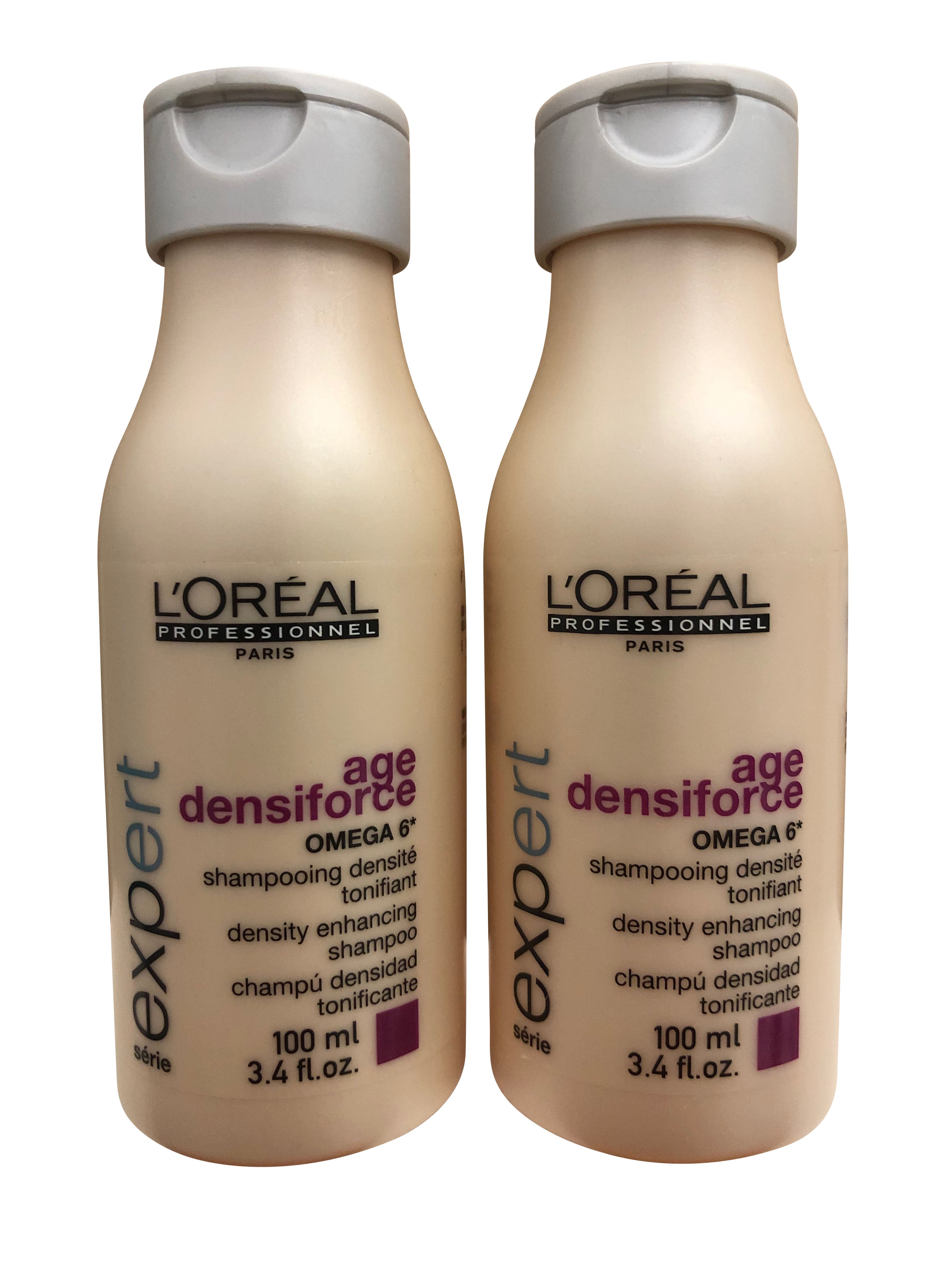 L'Oreal Age Densiforce Travel Shampoo 3.4 OZ set of Two