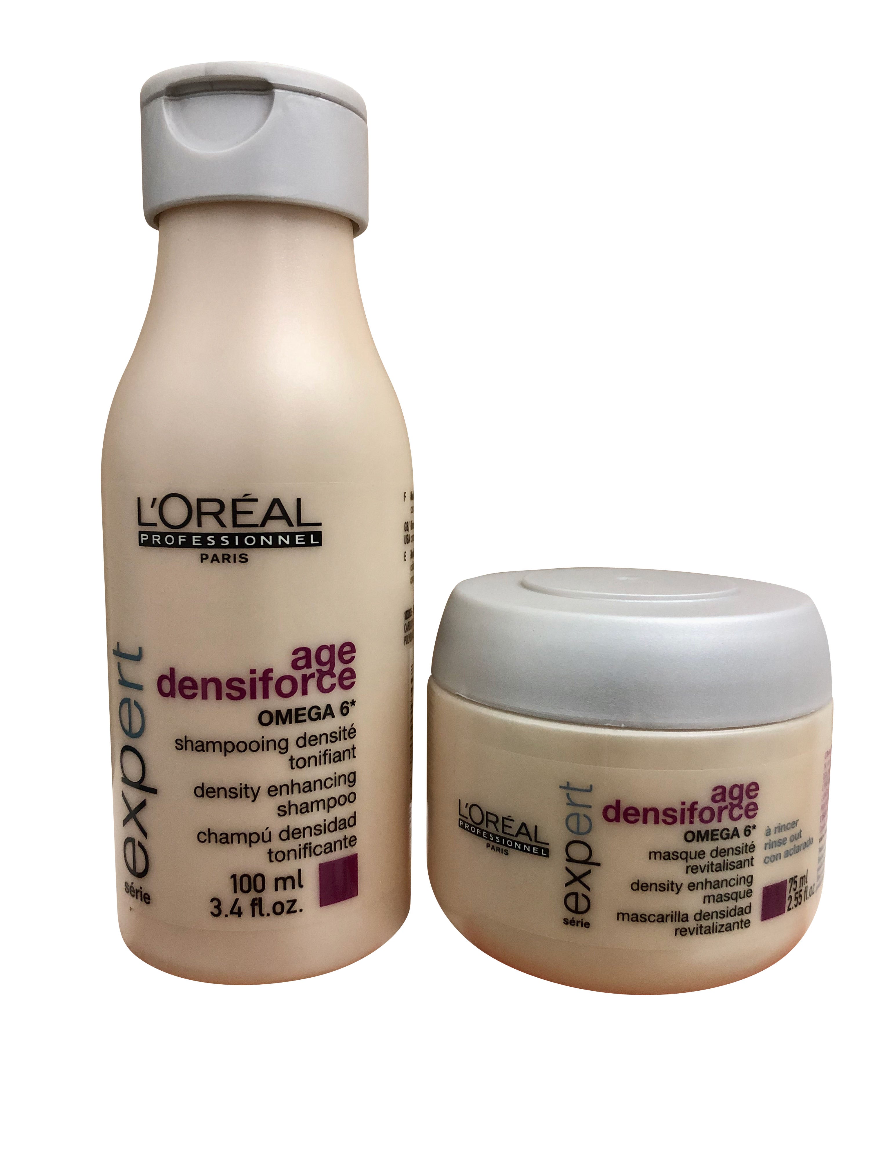 L'Oreal Age Densiforce Travel Shampoo 3.4 OZ & Masque 2.58 OZ set