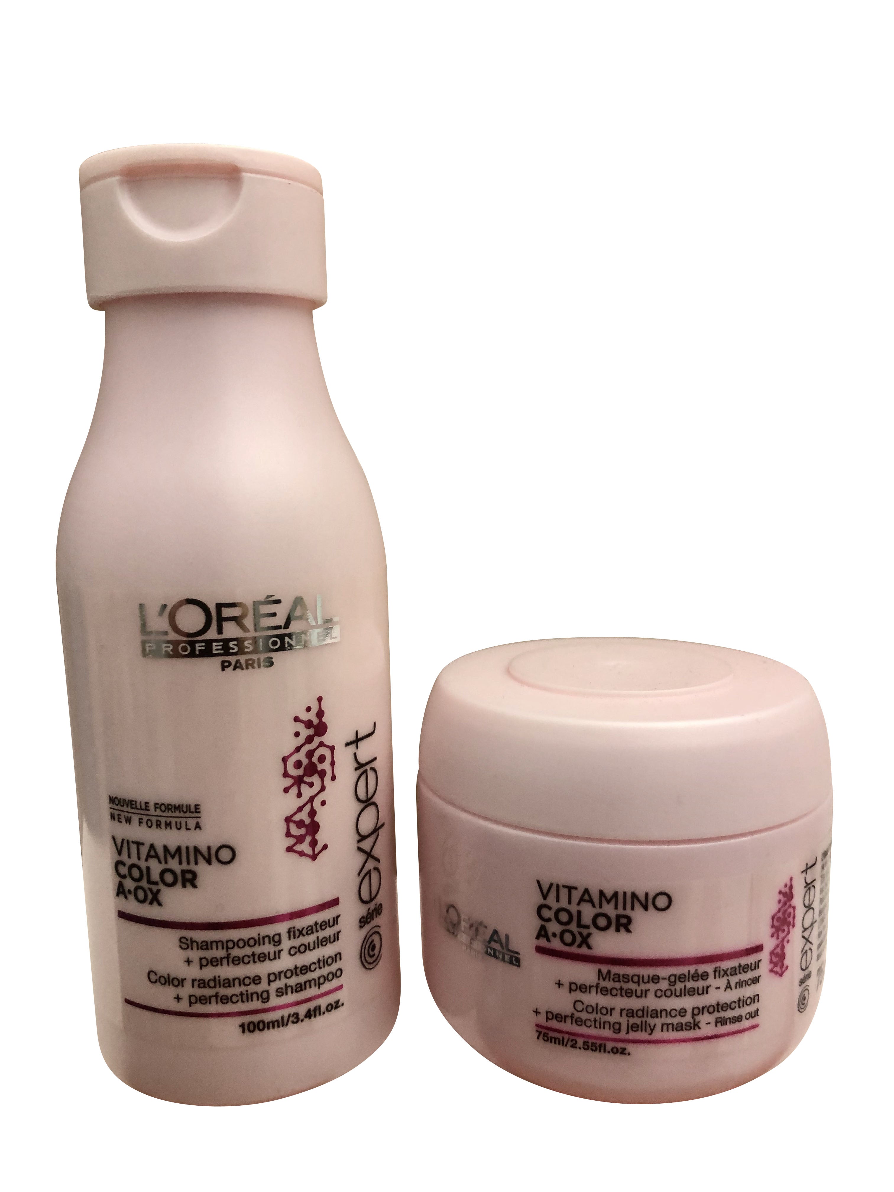 L'Oreal Vitamino Color A-OX Travel Shampoo 3.4 OZ & Masque 2.56 OZ set