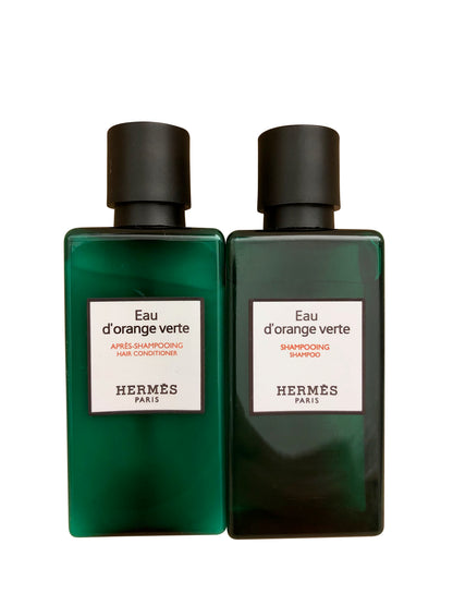 Hermes Eau d'orange Verte Shampoo 1.35 OZ & Conditioner Travel Set 1.35 OZ