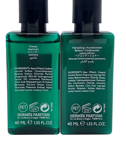 Hermes Eau d'orange Verte Shampoo 1.35 OZ & Conditioner Travel Set 1.35 OZ