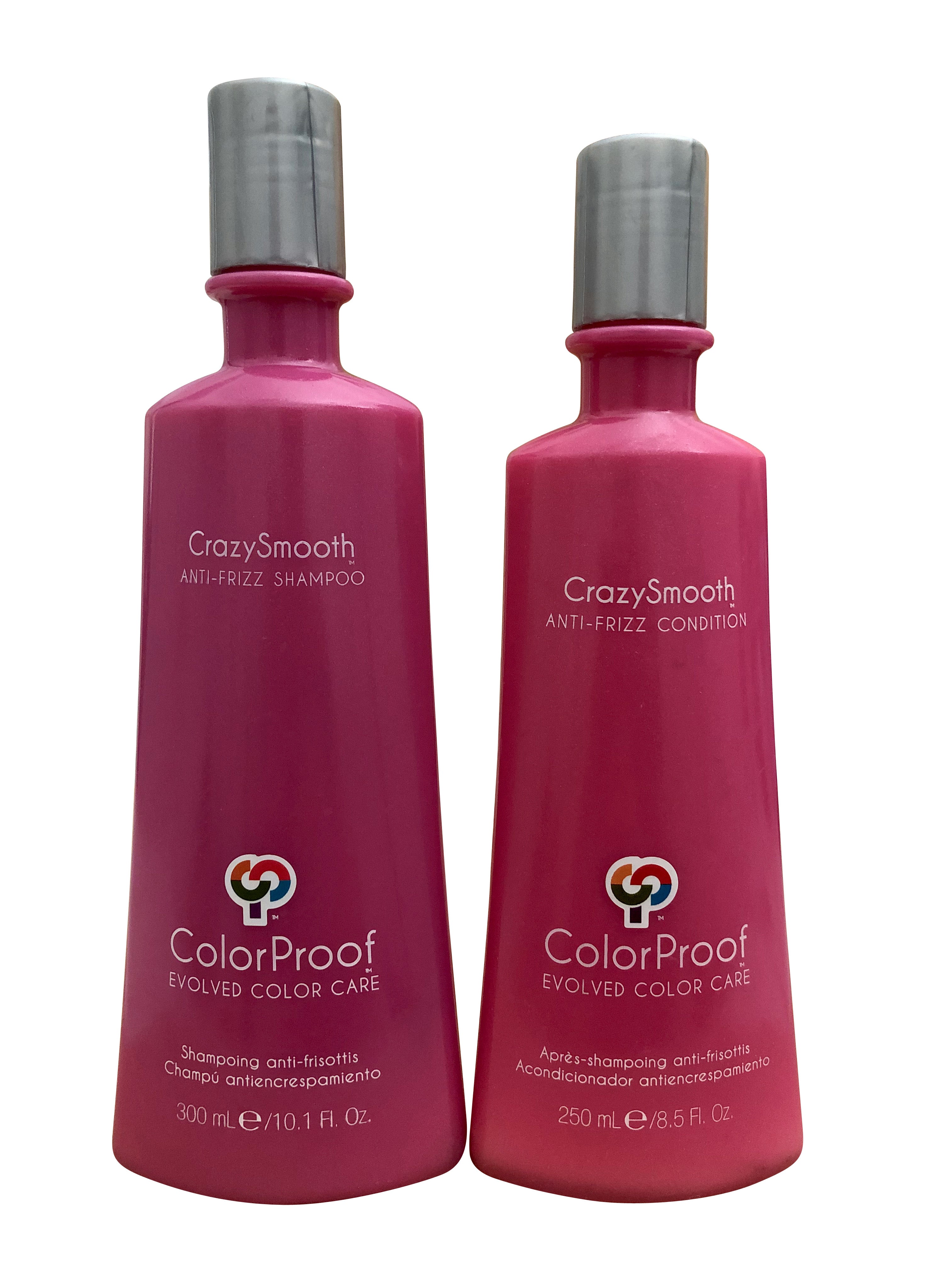 ColorProof Crazy Smooth Anti-Frizz Shampoo 10.1 OZ & Conditioner Set 8.5 OZ