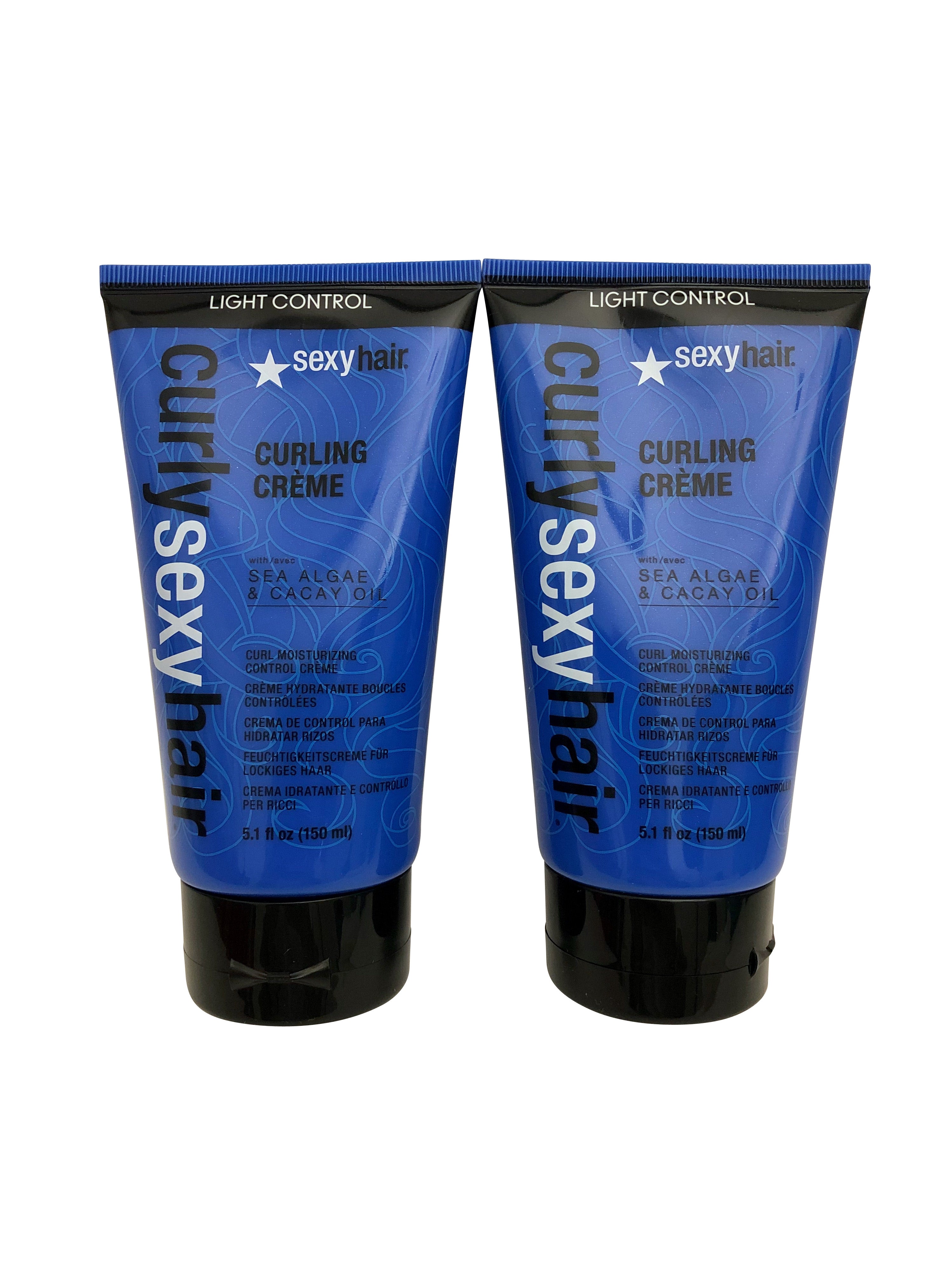 Curly Sexy Hair Moisturizing Curling Crème Curl Light Control DUO 5.1 OZ Set